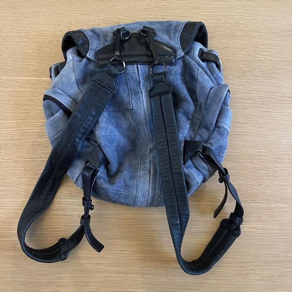 Alexander Wang Marti Suede Leather Blue Mini Backpack - Picture 5 of 16
